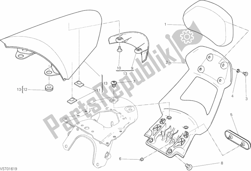 Toutes les pièces pour le Accessoires du Ducati Diavel Xdiavel Brasil 1260 2017